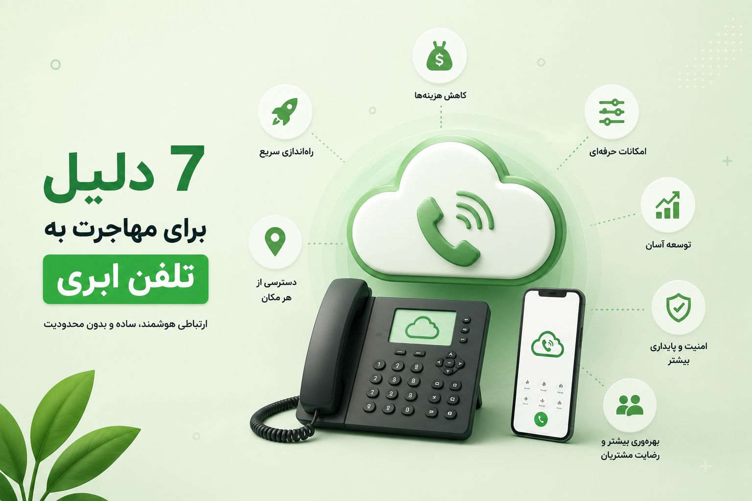 ۷ دلیل برای مهاجرت به تلفن ابری